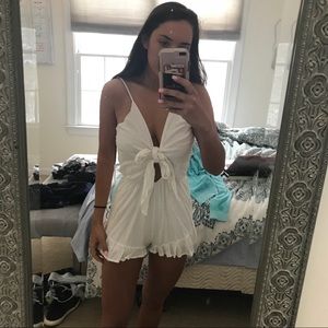 Cotton candy LA white romper
